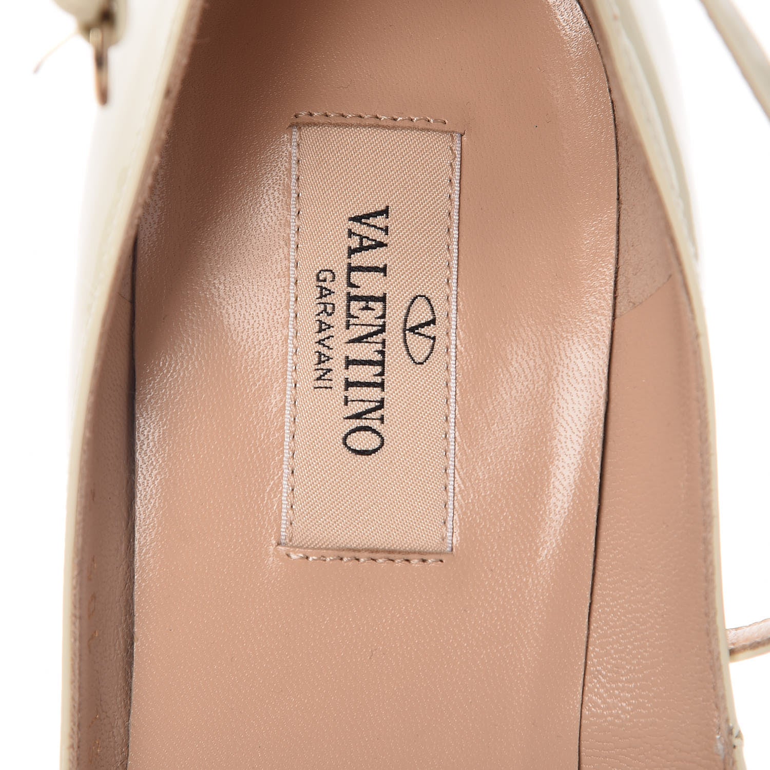 Valentino Garavani Patent Tan-Go Mary Jane 60mm Pumps 38 Ivory 7 of 8