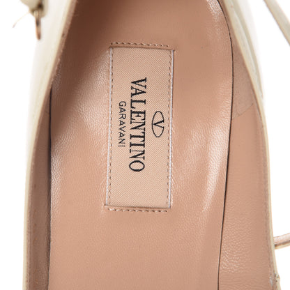 Valentino Garavani Patent Tan-Go Mary Jane 60mm Pumps 38 Ivory 7 of 8