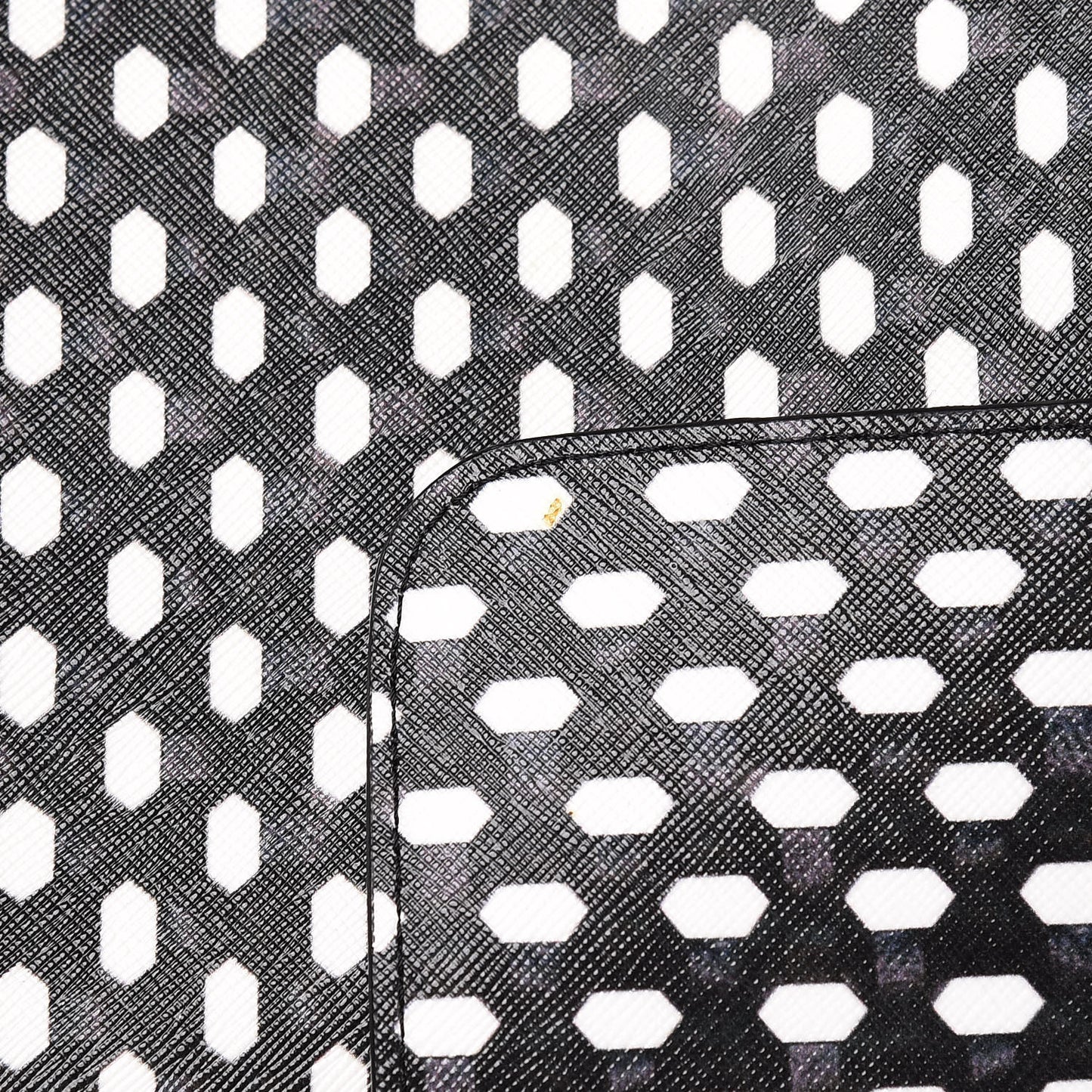Coated Canvas Large Antigona Tote Black White