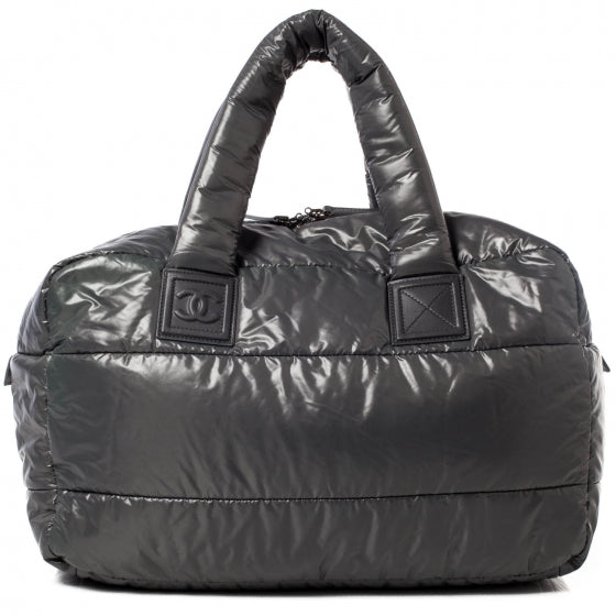 Nylon Coco Cocoon Tote Grey