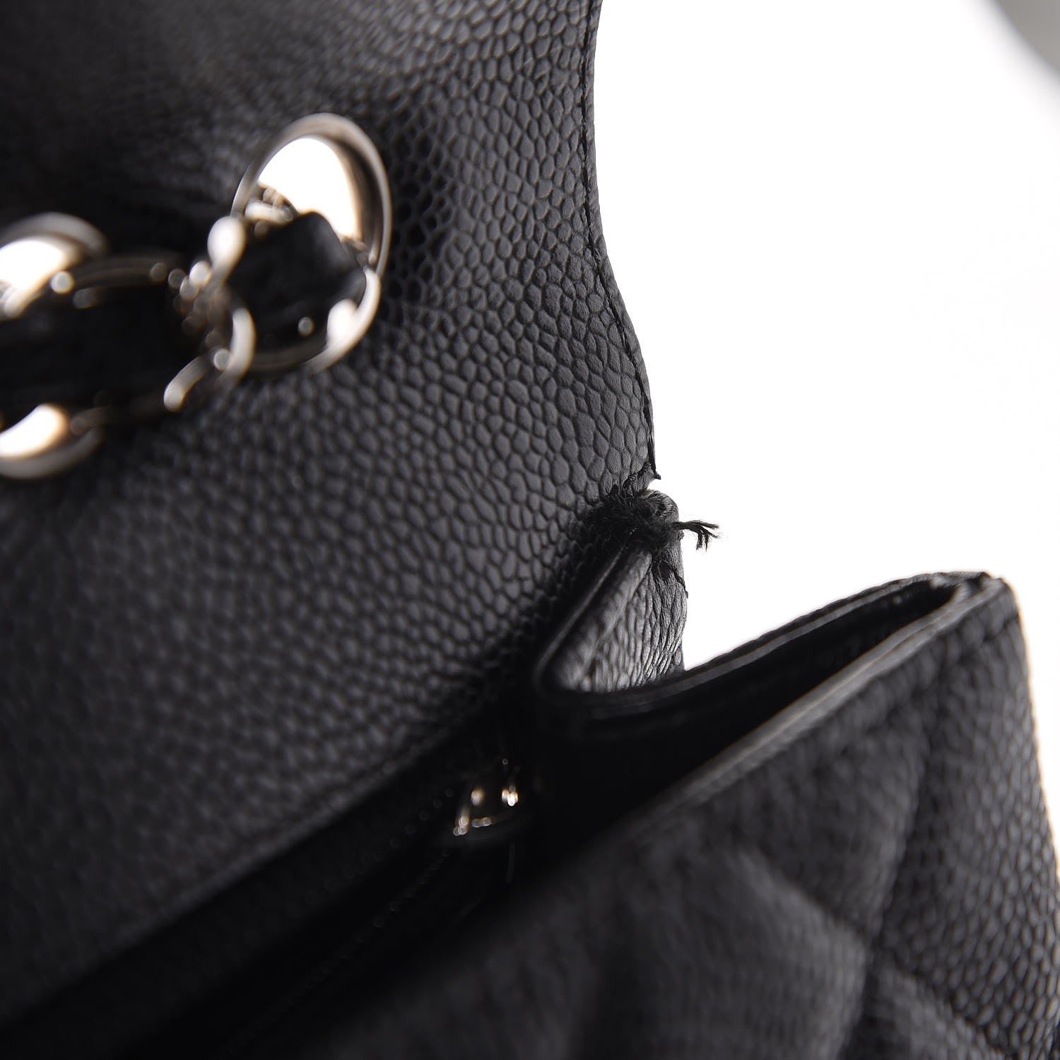 Chanel Caviar Quilted Jumbo Single Flap Black 8 of 11