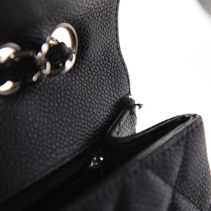 Chanel Caviar Quilted Jumbo Single Flap Black 8 of 11