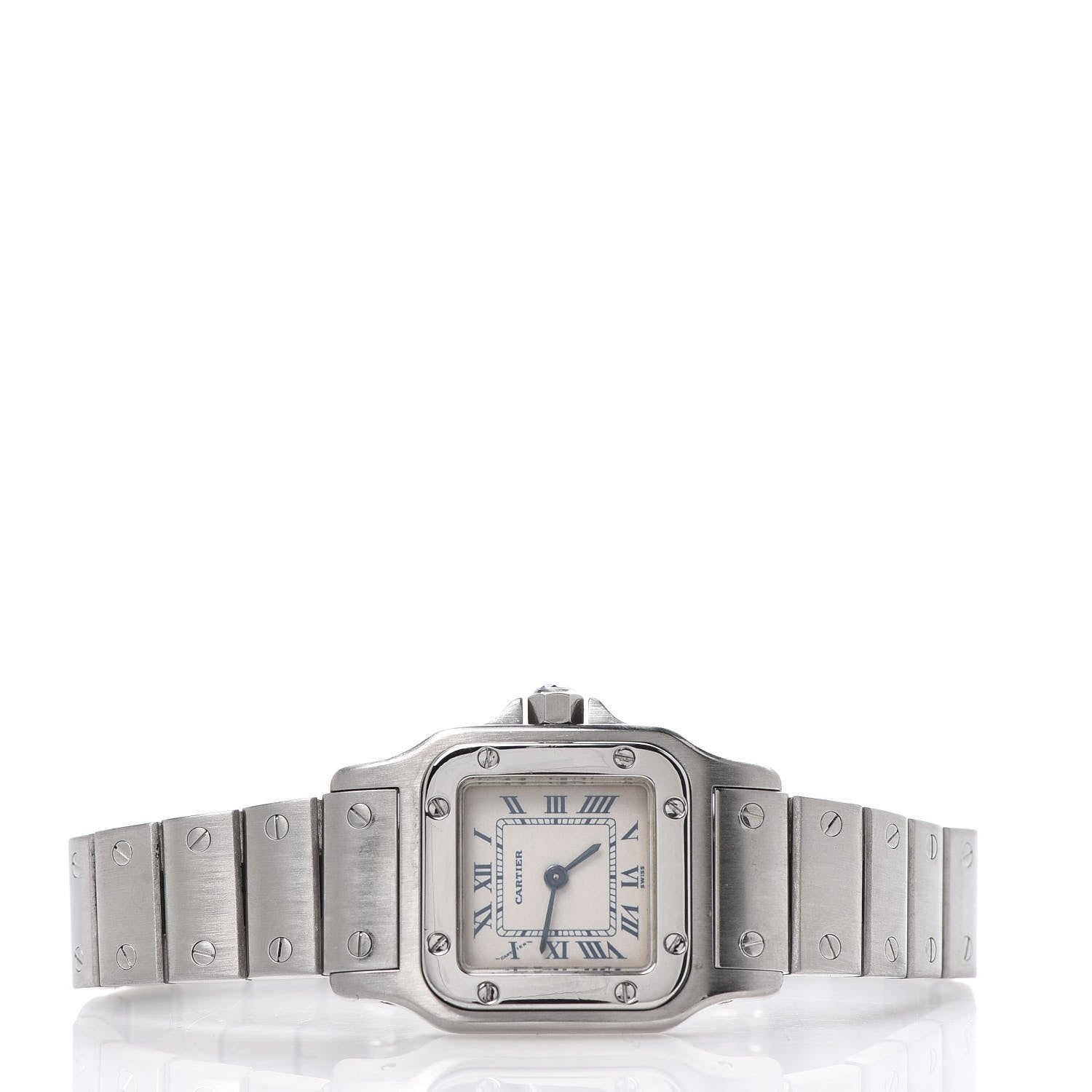 Cartier Stainless Steel 24mm Santos de Cartier Galbee Quartz Watch 3 of 8