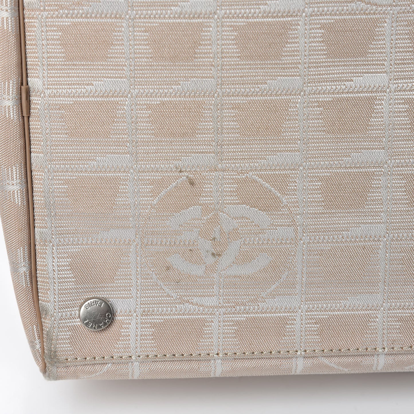 Nylon Small Travel Duffle Beige