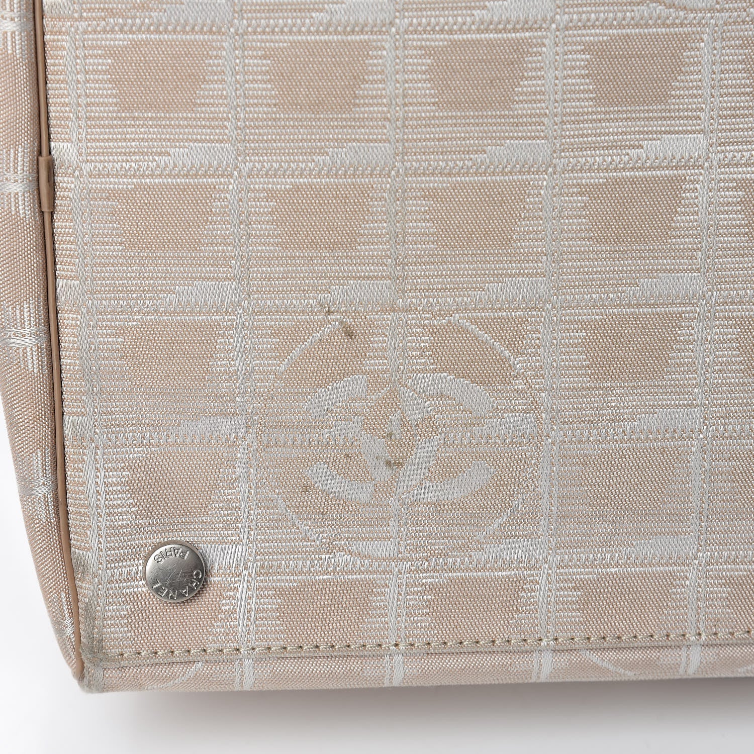Chanel Nylon Small Travel Duffle Beige 22 of 26