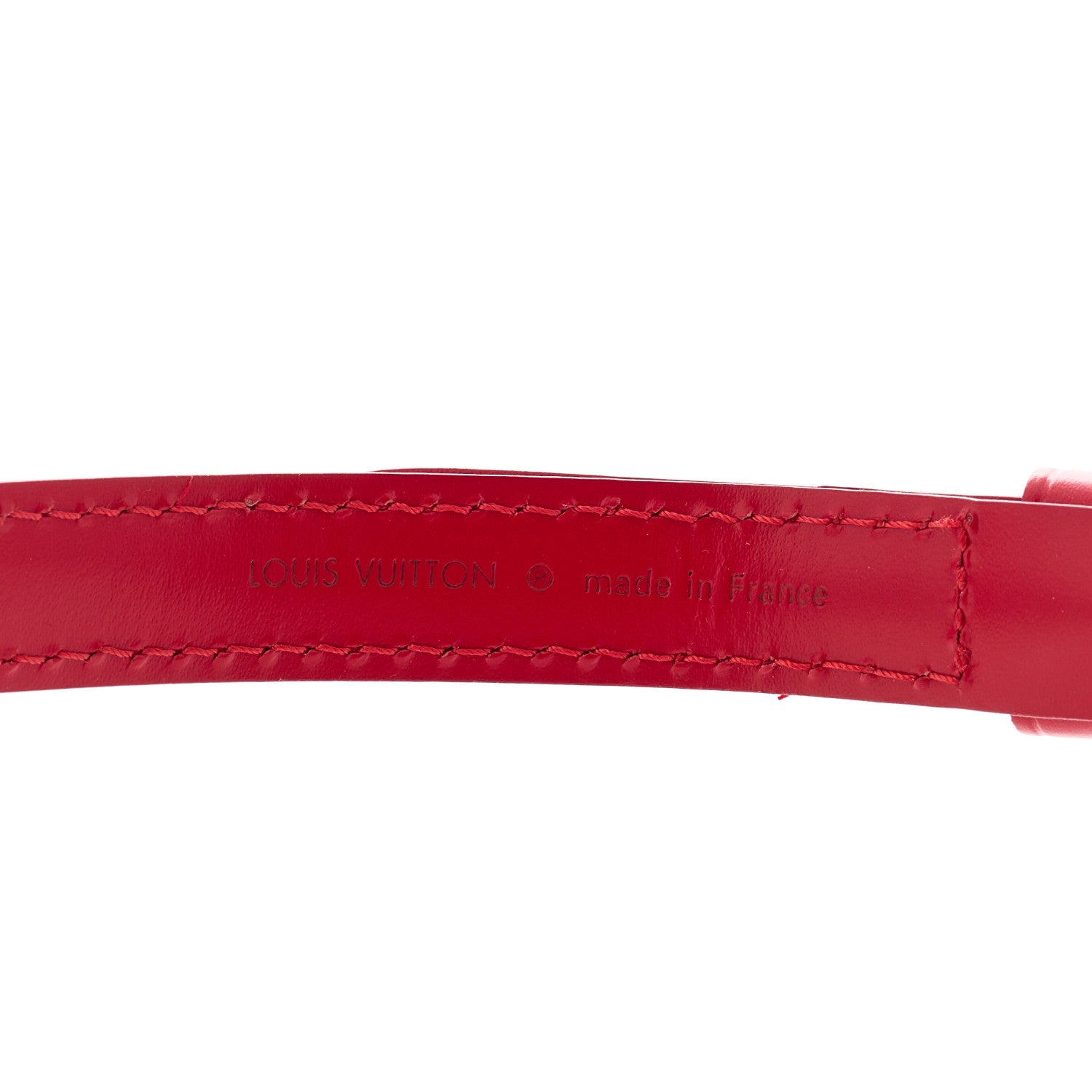 Louis Vuitton Calfskin 25mm Adjustable Shoulder Strap Red 5 of 5