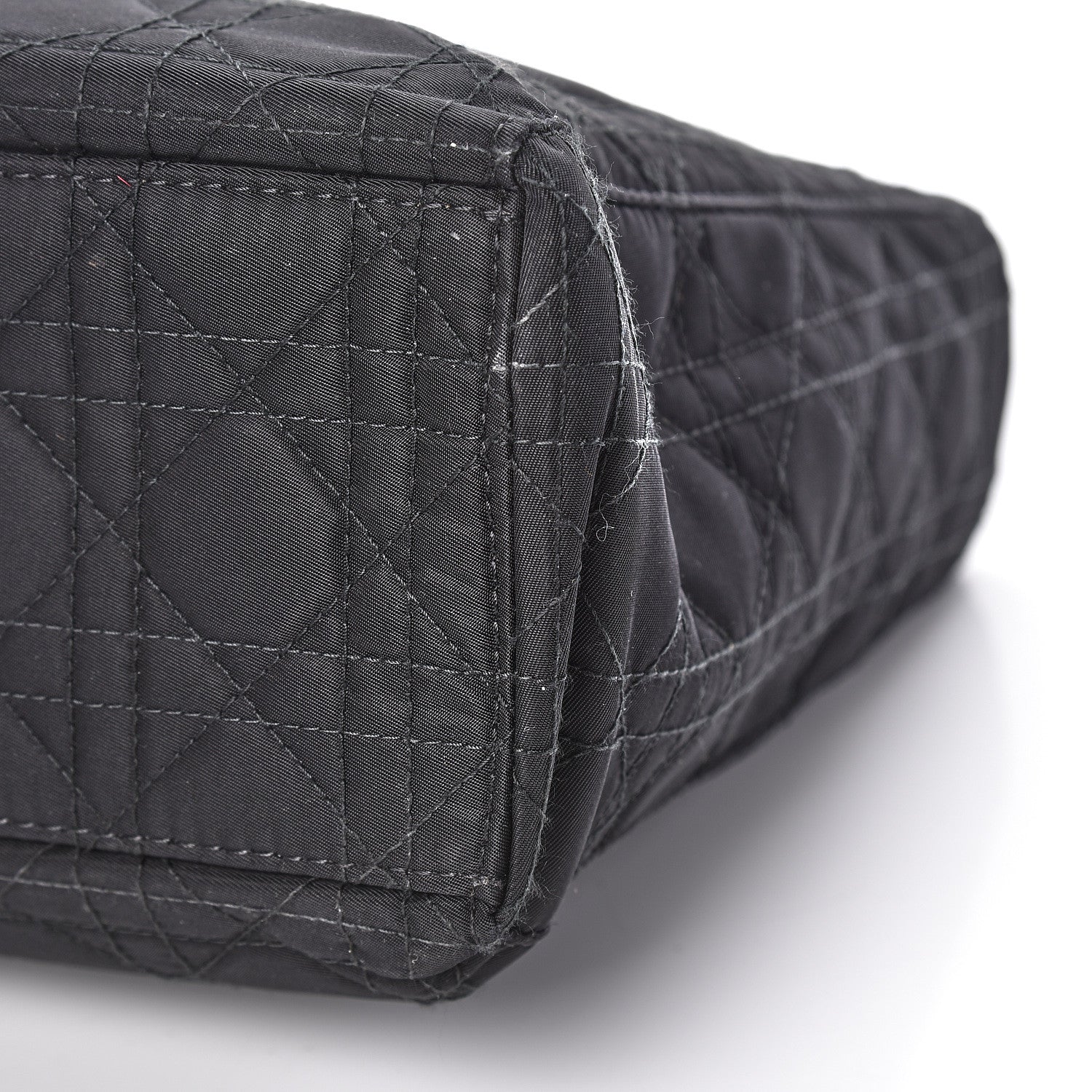 Christian Dior Nylon Cannage Large Lady Dior Black 9 of 10