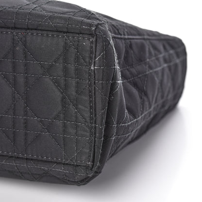 Christian Dior Nylon Cannage Large Lady Dior Black 9 of 10