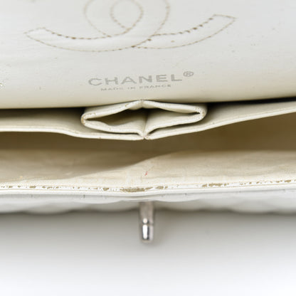 Chanel Caviar Quilted Medium Double Flap White 18 of 24