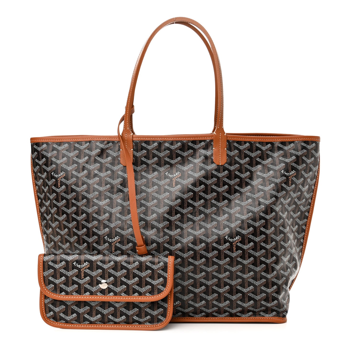 Goyardine Reversible Anjou PM Black Gold