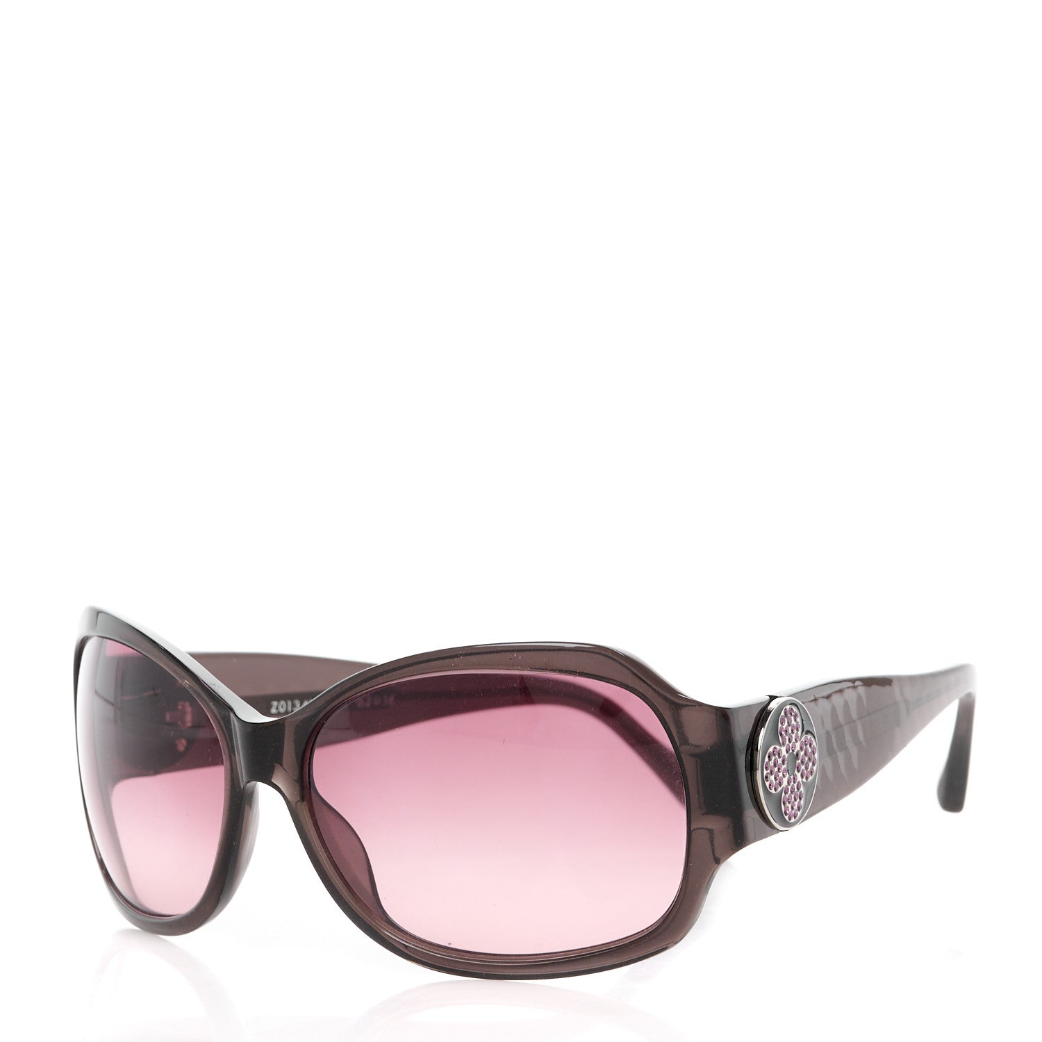 Louis Vuitton Ursula Strass Sunglasses Z0134E Pink Brown 1 of 8