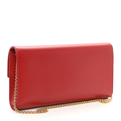 Salvatore Ferragamo Hammered Calfskin Mini Gancini Icona Bag Lipstick 2 of 8