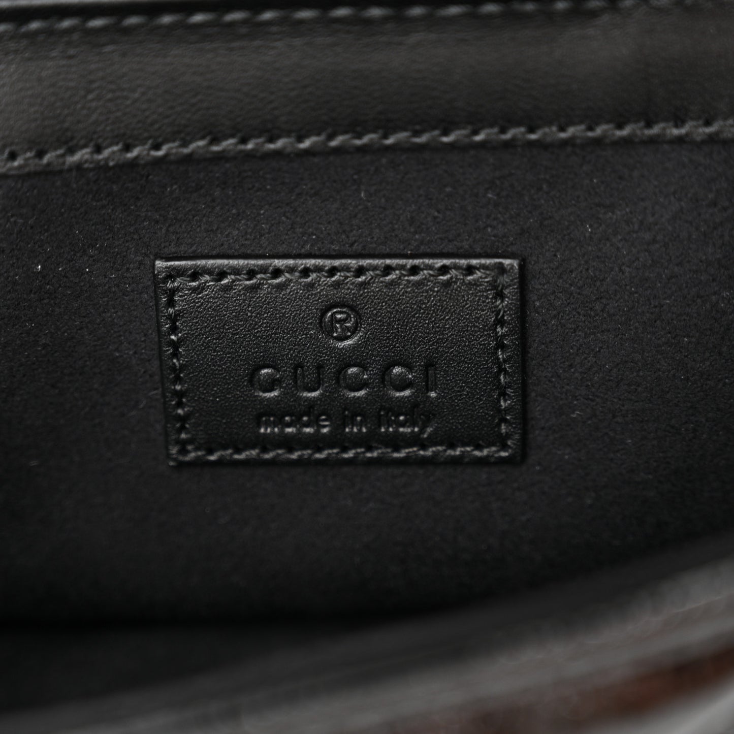 Patent Lambskin Matelasse Super Mini GG Marmont Shoulder Bag Black