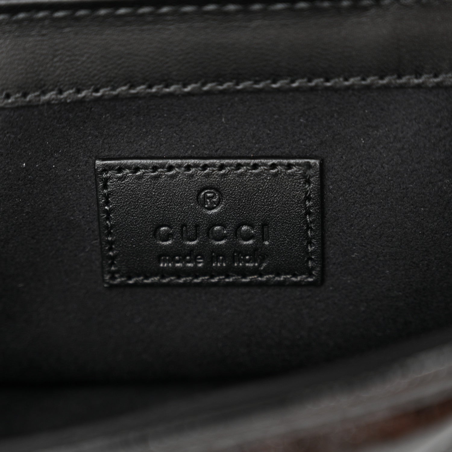 Gucci Patent Lambskin Matelasse Super Mini GG Marmont Shoulder Bag Black 6 of 11