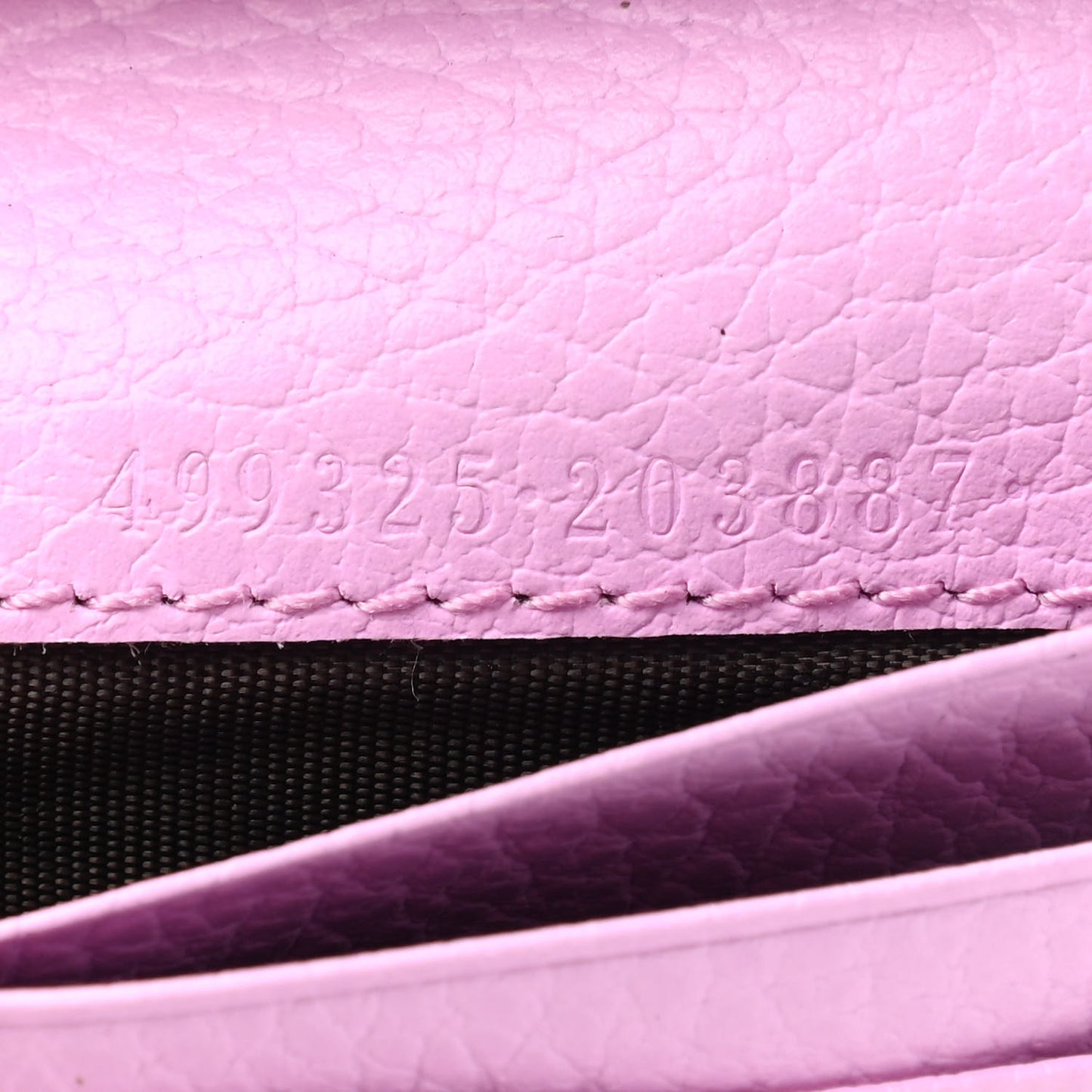 Dollar Calfskin Bosco Card Case Wallet Malva