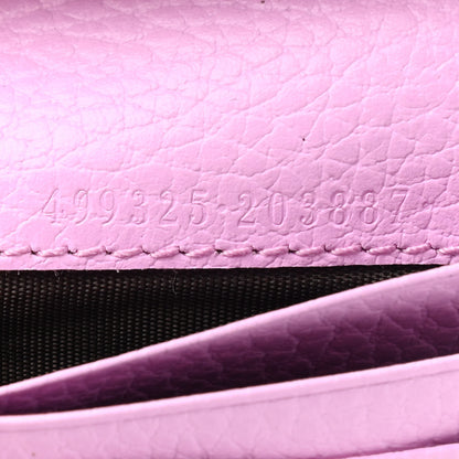 Gucci Dollar Calfskin Bosco Card Case Wallet Malva 7 of 7