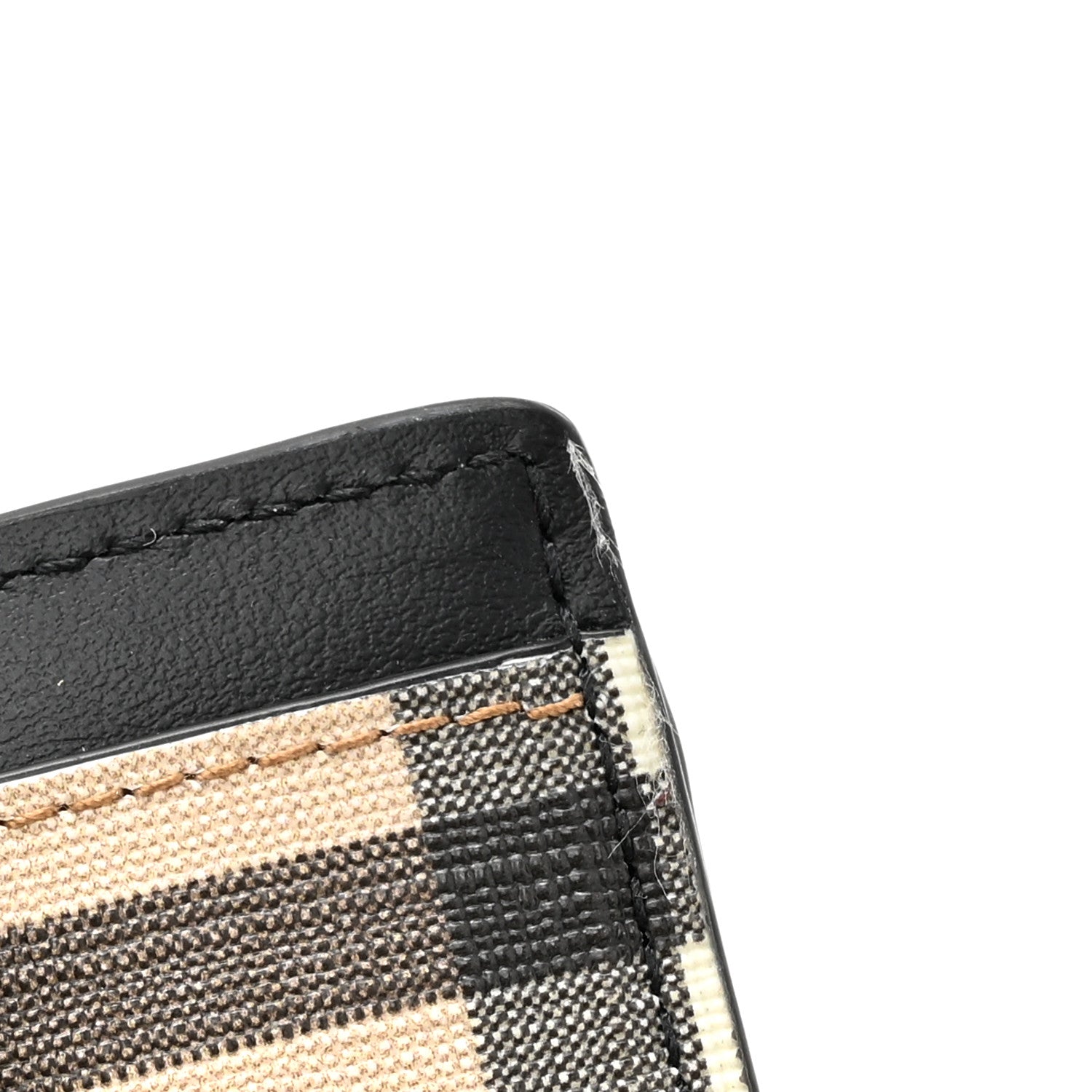 Burberry Vintage Check Money Clip Card Case Archive Beige Black 8 of 8