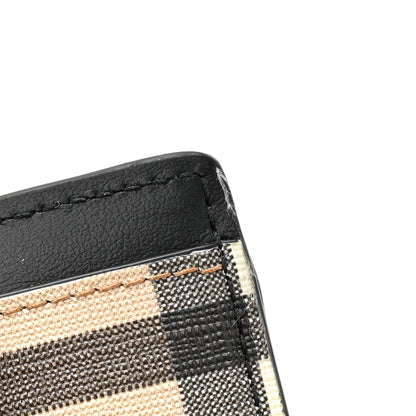 Burberry Vintage Check Money Clip Card Case Archive Beige Black 8 of 8