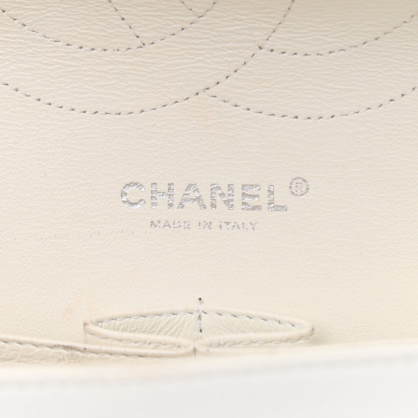 Caviar Quilted Jumbo Double Flap White