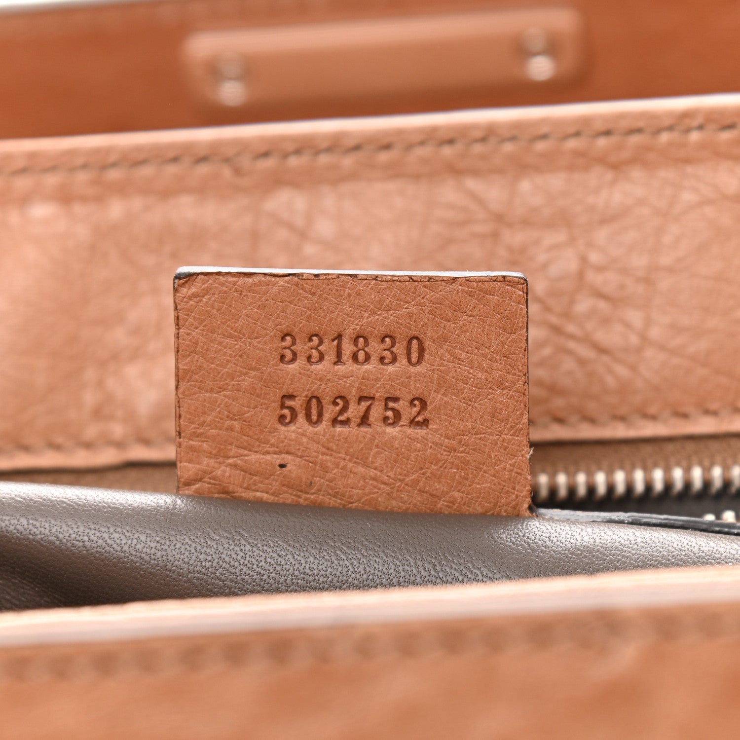 Gucci Ostrich Bamboo Medium Lady Lock Top Handle Bag Tan 7 of 12