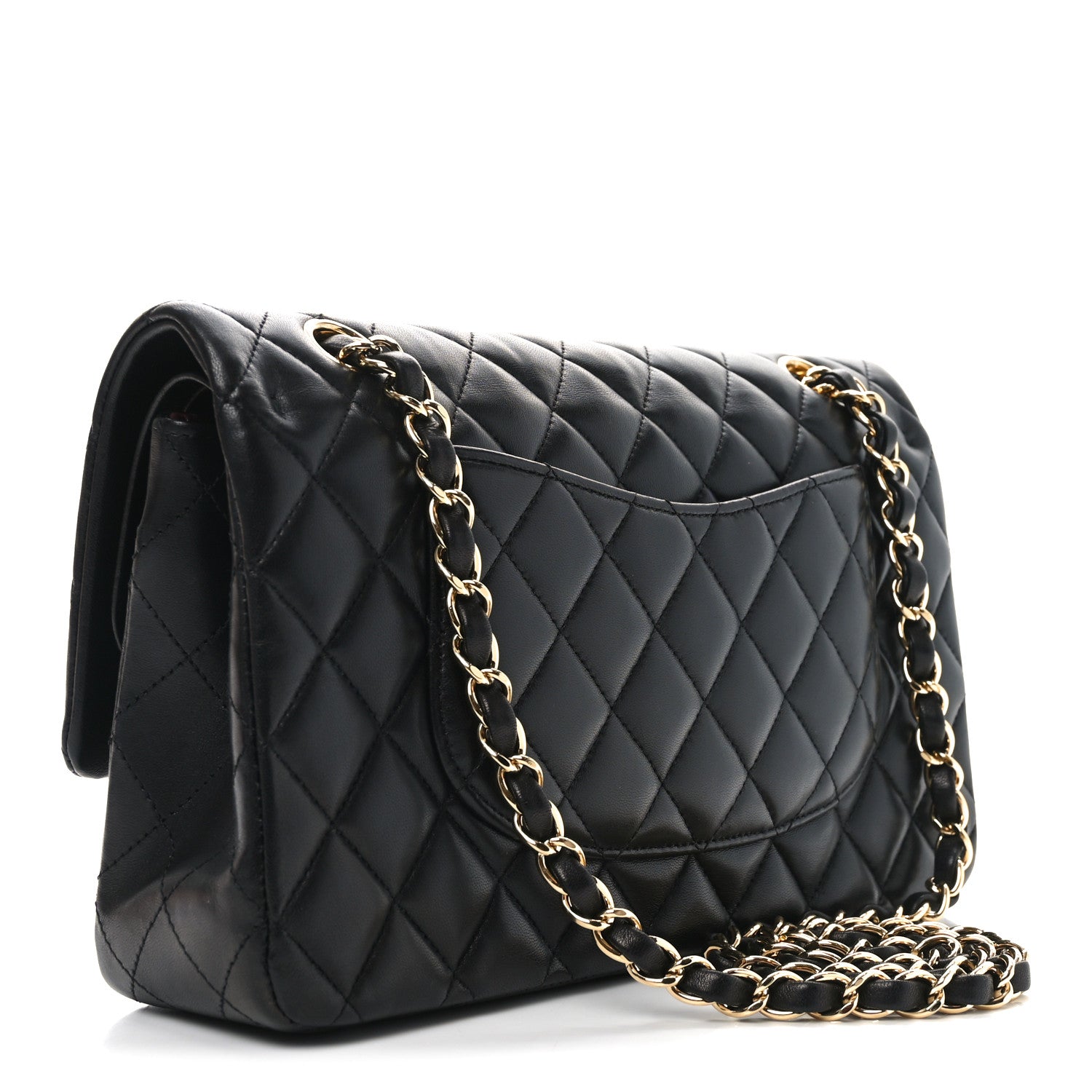 Chanel Lambskin Quilted Medium Double Flap Black 3 of 11