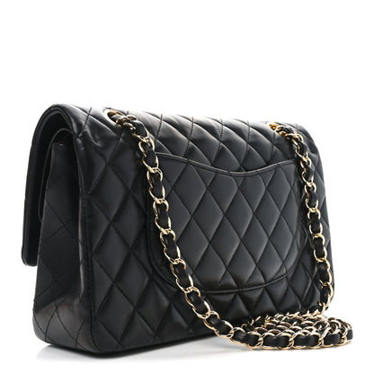 Chanel Lambskin Quilted Medium Double Flap Black 3 of 11