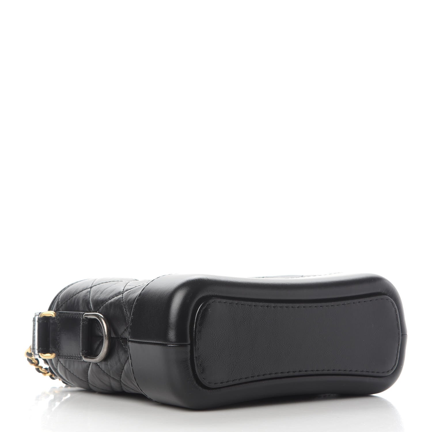 Chanel Aged Calfskin Quilted Small Gabrielle Hobo Black 4 of 9
