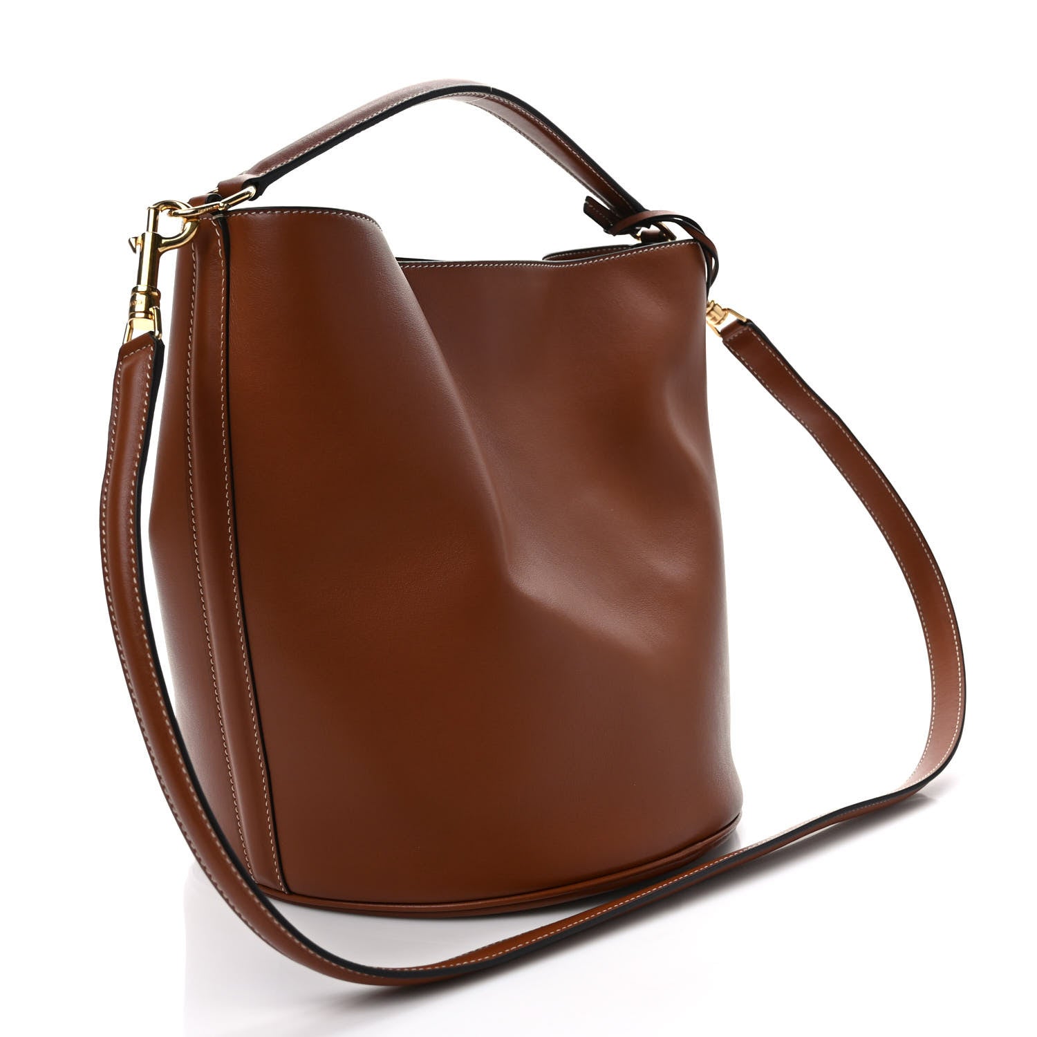 Celine Smooth Calfskin Bucket 16 Bag Tan 4 of 10