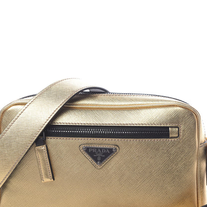 Prada Metallic Saffiano Wristlet Crossbody Platino 8 of 10