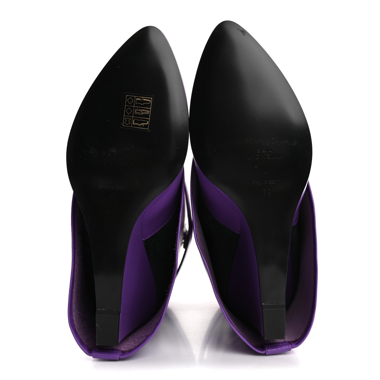 Givenchy Calfskin Shark Lock Ankle Boots 39 Ultraviolet 5 of 10