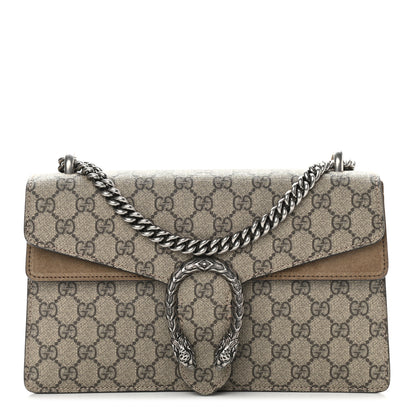 Gucci GG Supreme Monogram Small Dionysus Shoulder Bag Taupe 1 of 12