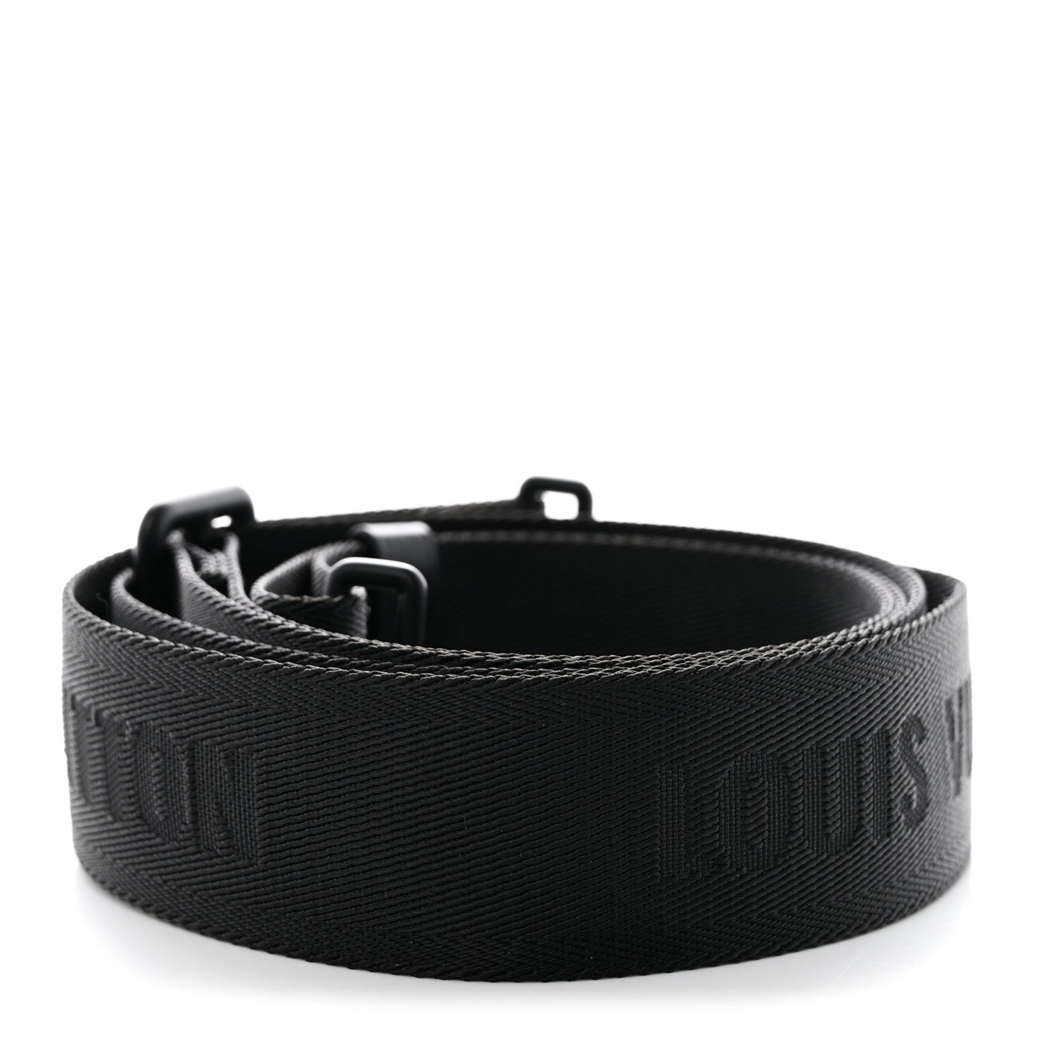 Louis Vuitton Nylon Weekend Tote Adjustable Shoulder Strap Black 2 of 3