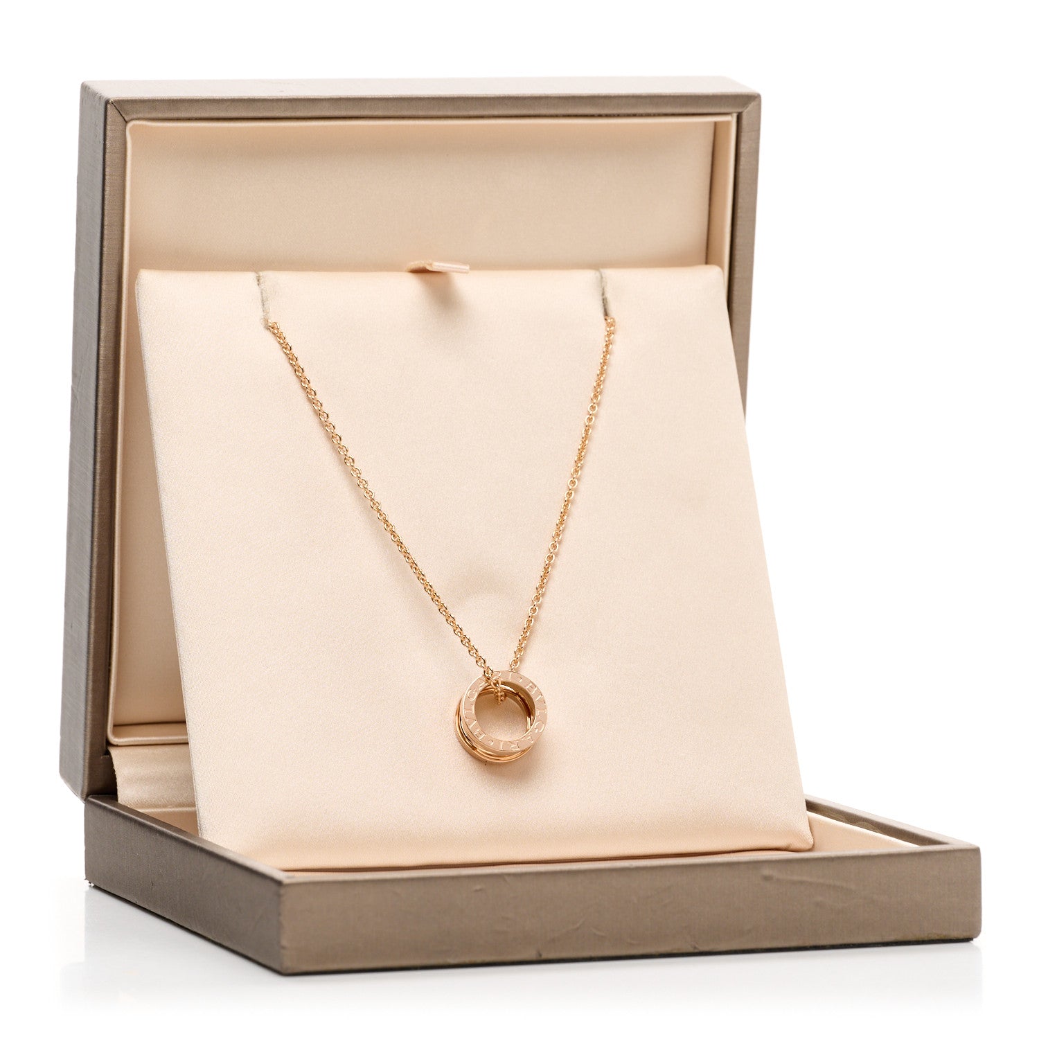 Bulgari 18K Rose Gold B.Zero1 Open Legends Pendant Necklace 5 of 5