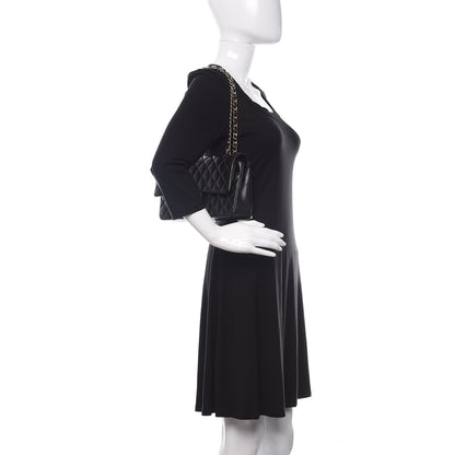Chanel Lambskin Quilted Medium Double Flap Black 2 of 11