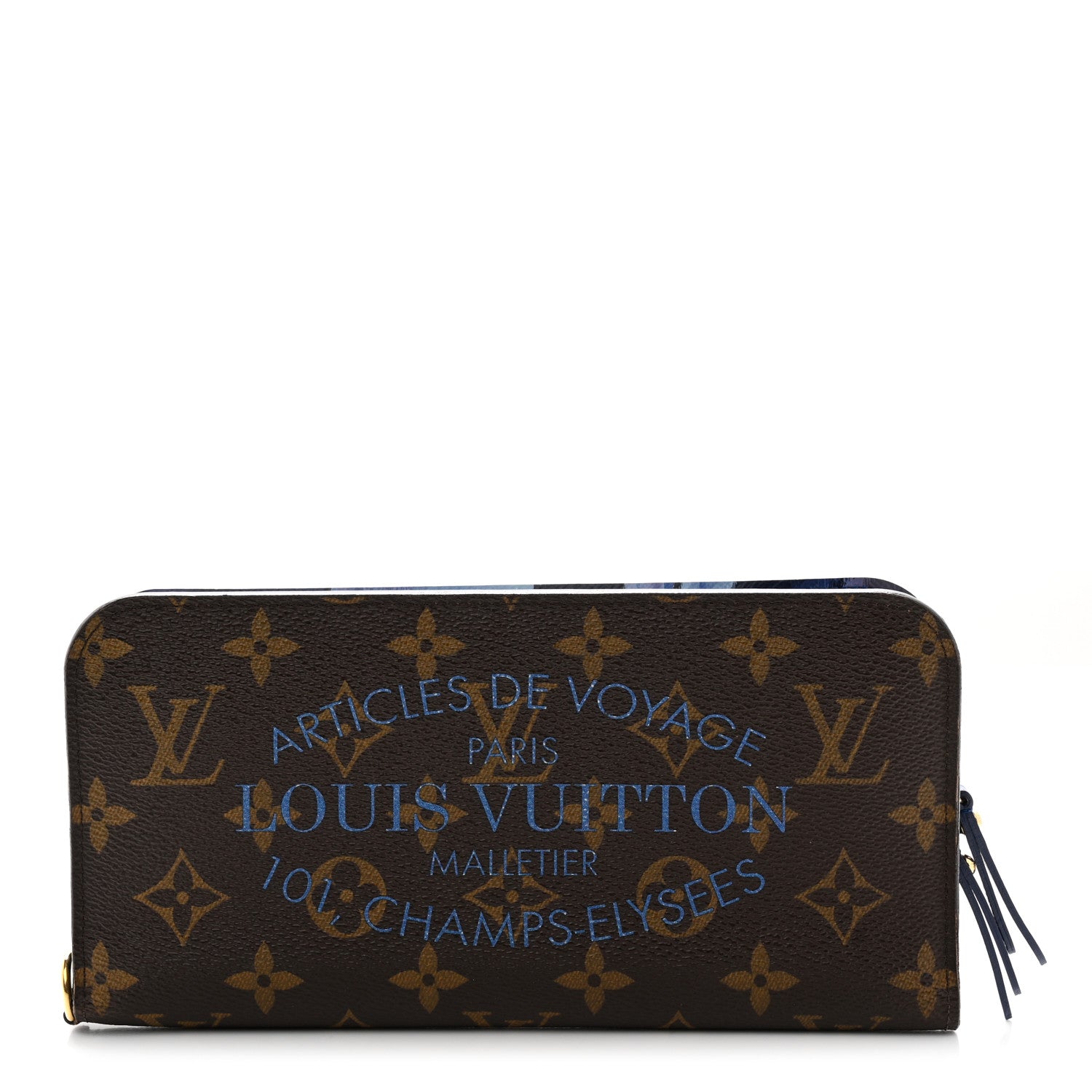 Louis Vuitton Monogram Articles de Voyage Ikat Insolite Wallet Grand Blue 1 of 12