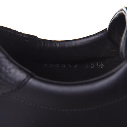 Fendi Vitello Microfiber FF Rockoclick Slip On Sneakers 38.5 Black Tobacco 10 of 11