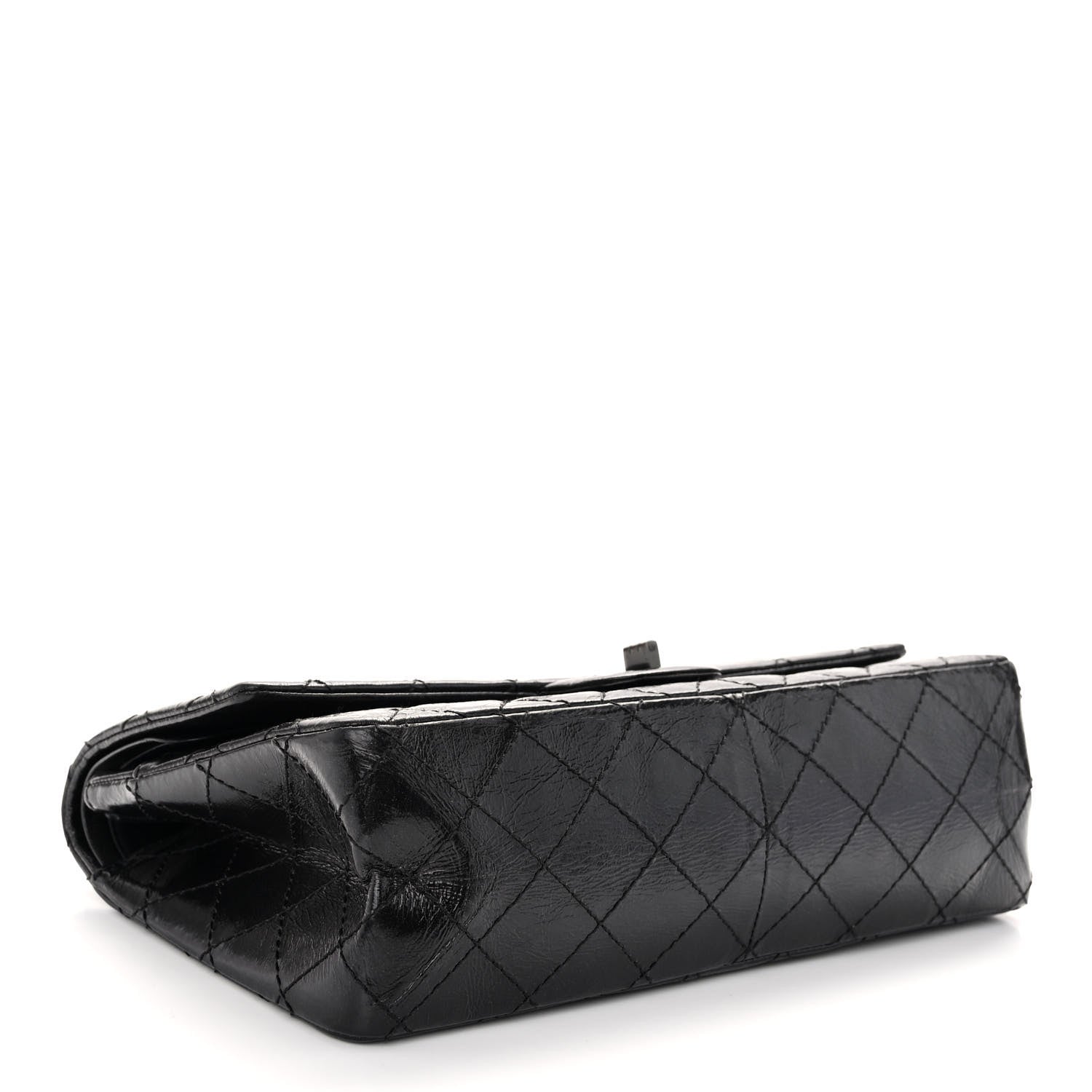 Chanel Glazed Calfskin Quilted 2.55 Reissue 226 Flap So Black 4 of 10