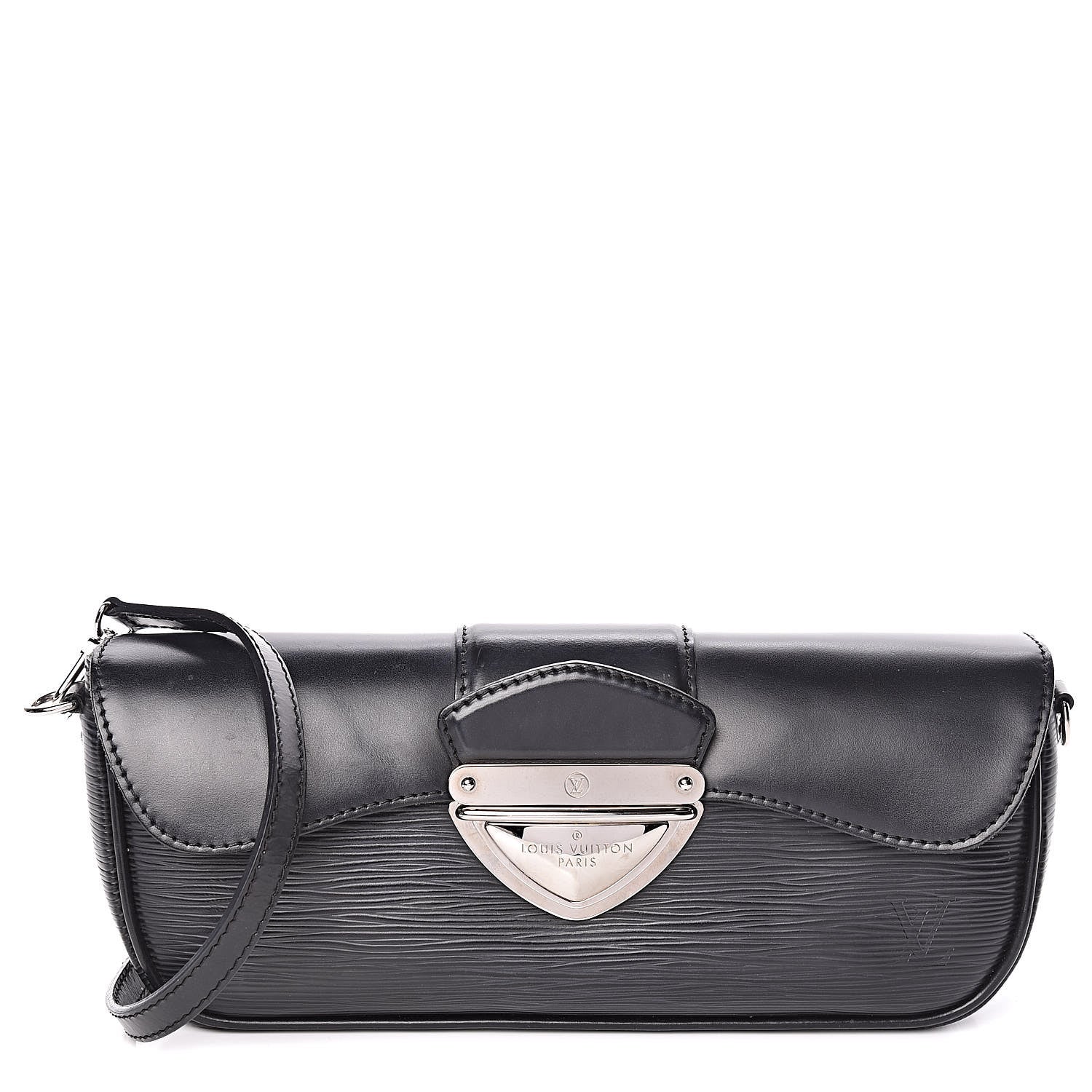 Louis Vuitton Epi Montaigne Clutch Black 1 of 12