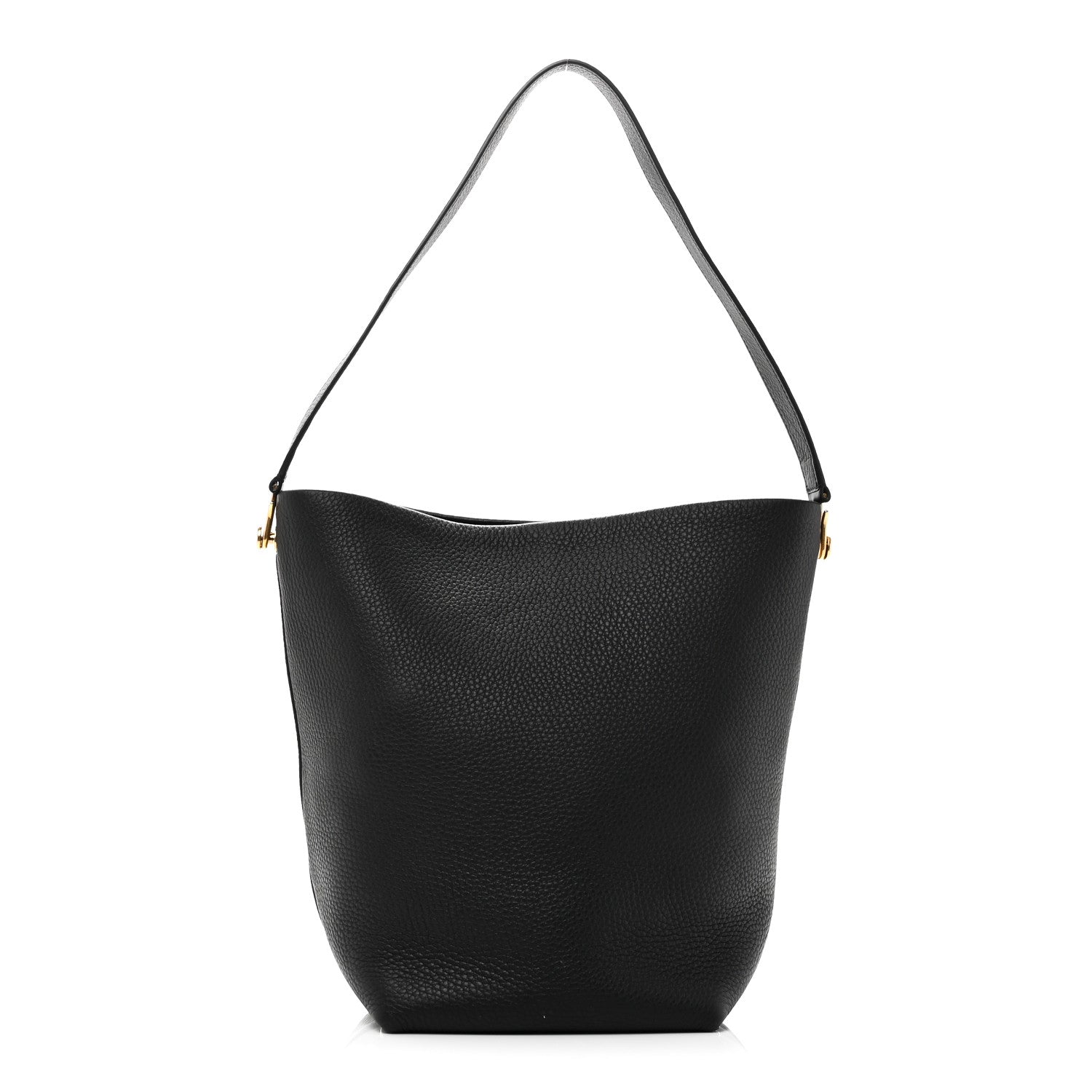The Row Grained Calfskin Medium N/S Hook Tote Black 1 of 9