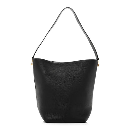 The Row Grained Calfskin Medium N/S Hook Tote Black 1 of 9