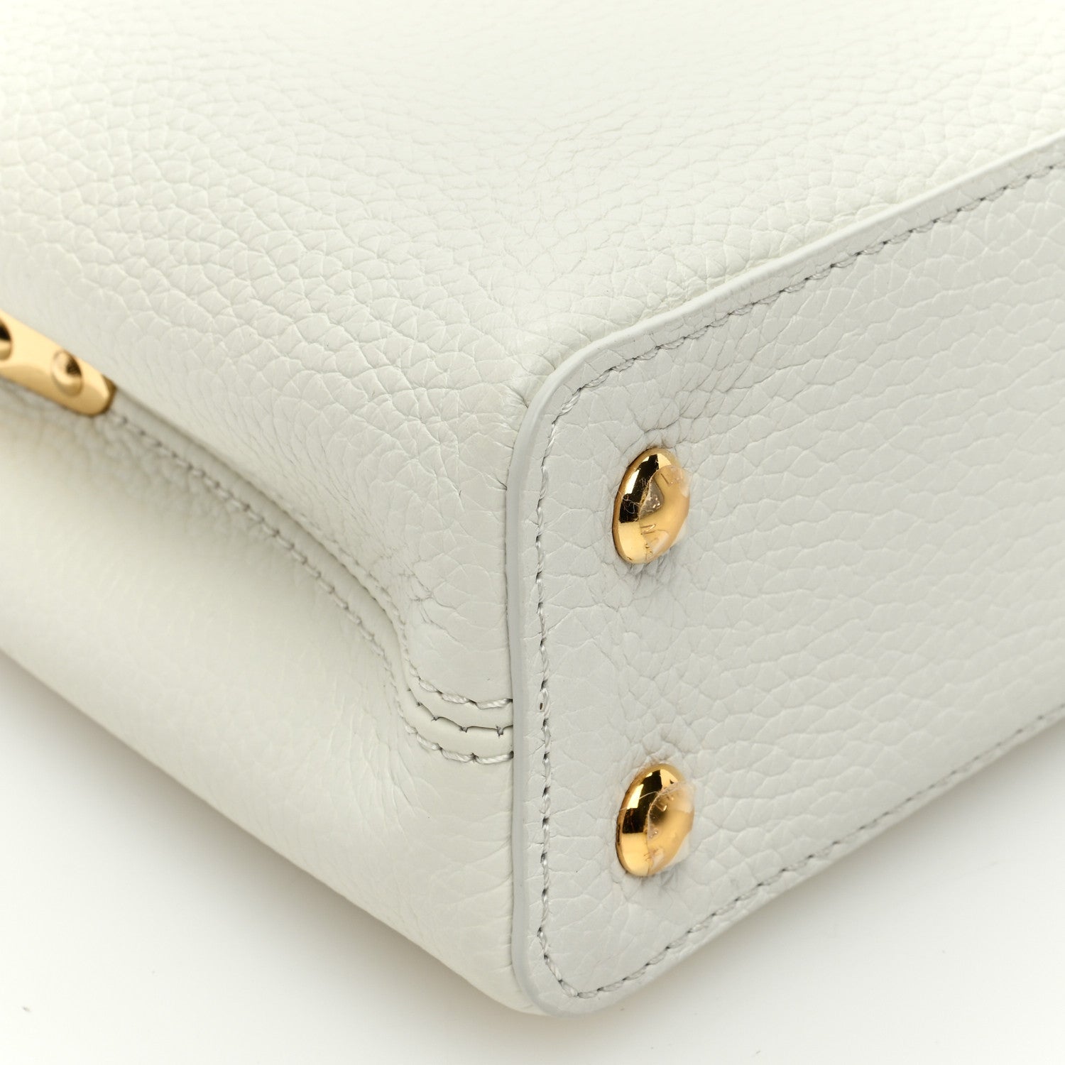 Louis Vuitton Taurillon Ayers Capucines Mini White Snow White 8 of 9