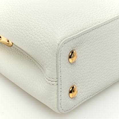 Louis Vuitton Taurillon Ayers Capucines Mini White Snow White 8 of 9