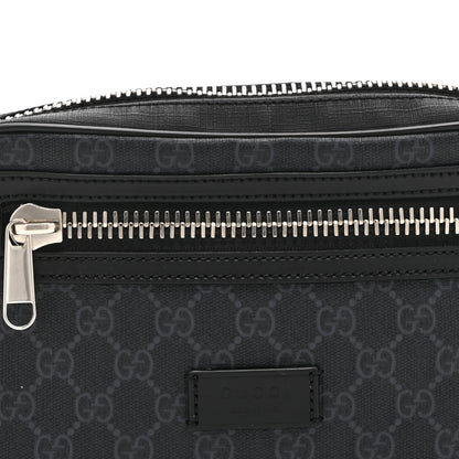 Gucci Soft GG Supreme Monogram Web Belt Bag Black Grey 9 of 11