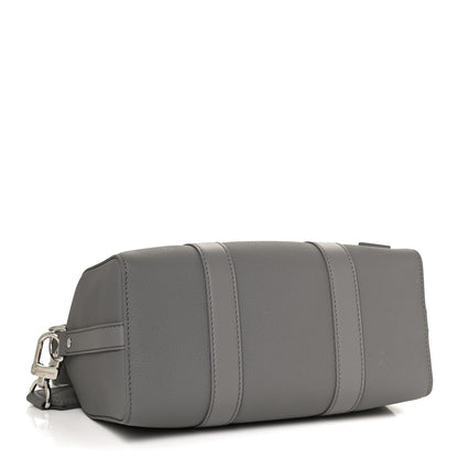 Louis Vuitton Grained Calfskin Aerogram City Keepall Gris 4 of 13