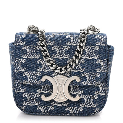 Celine Denim Triomphe Mini Claude 1 of 11