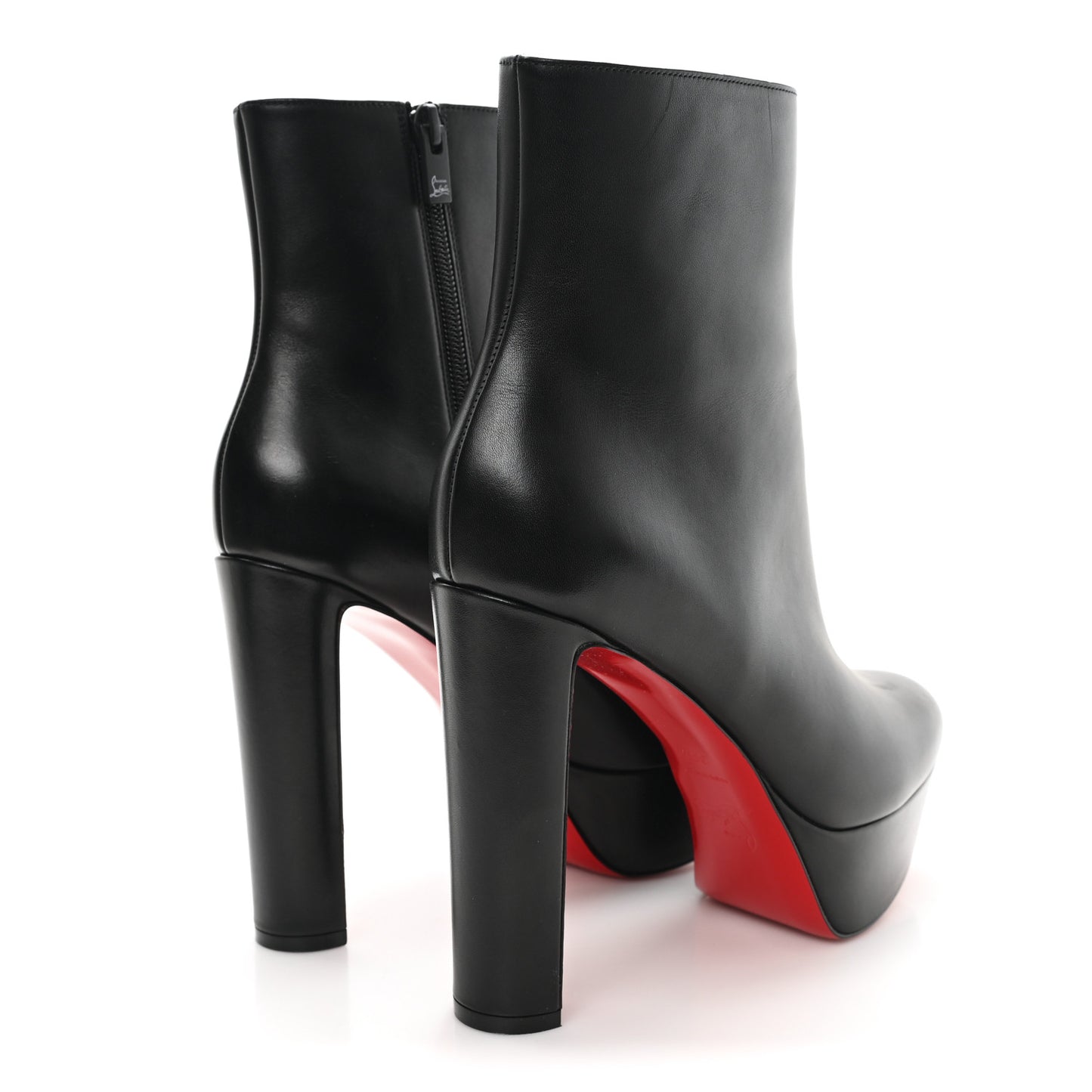 Calfskin Loo Booty 130 Ankle Boots 38.5 Black