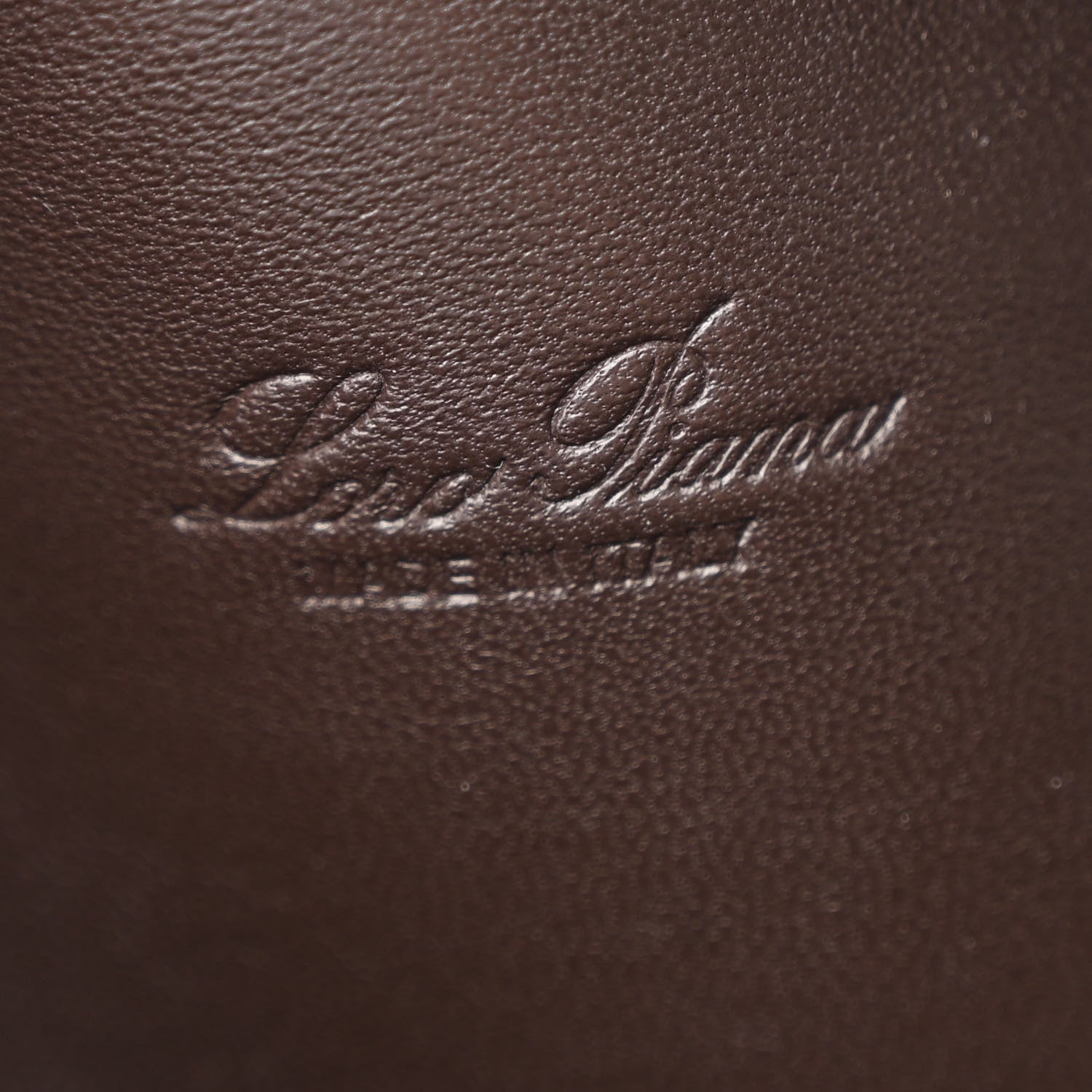 Loro Piana Grained Calfskin L19 Extra Pocket Pouch Dark Chocolate Liquorice 6 of 11