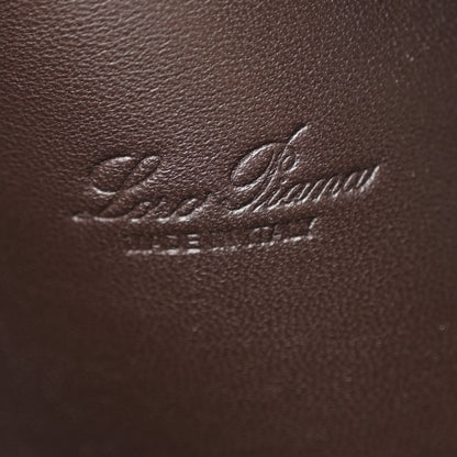 Loro Piana Grained Calfskin L19 Extra Pocket Pouch Dark Chocolate Liquorice 6 of 11