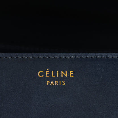 Celine Box Calfskin Medium Classic Box Flap Bag Navy 6 of 8