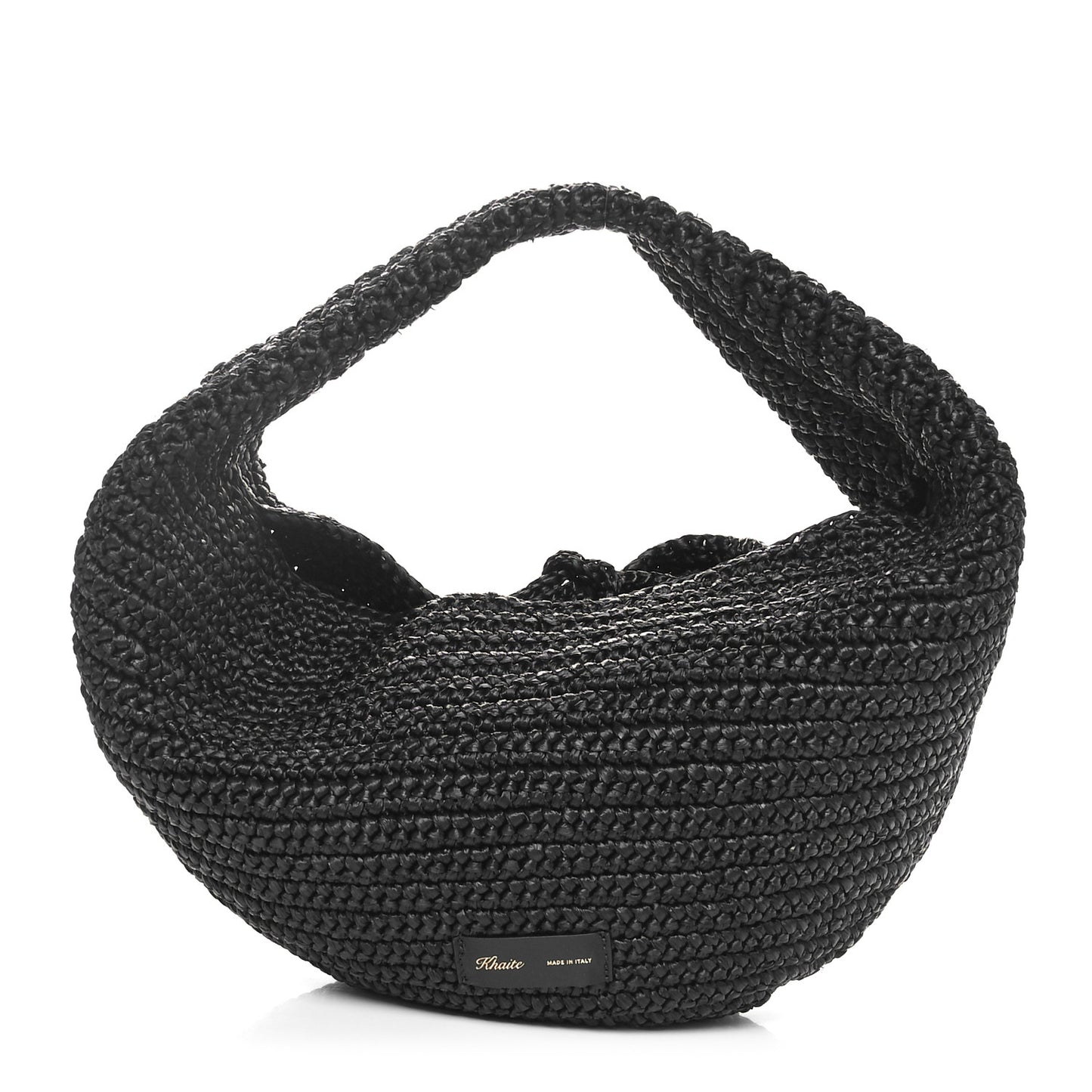 Raffia Olivia Hobo Black
